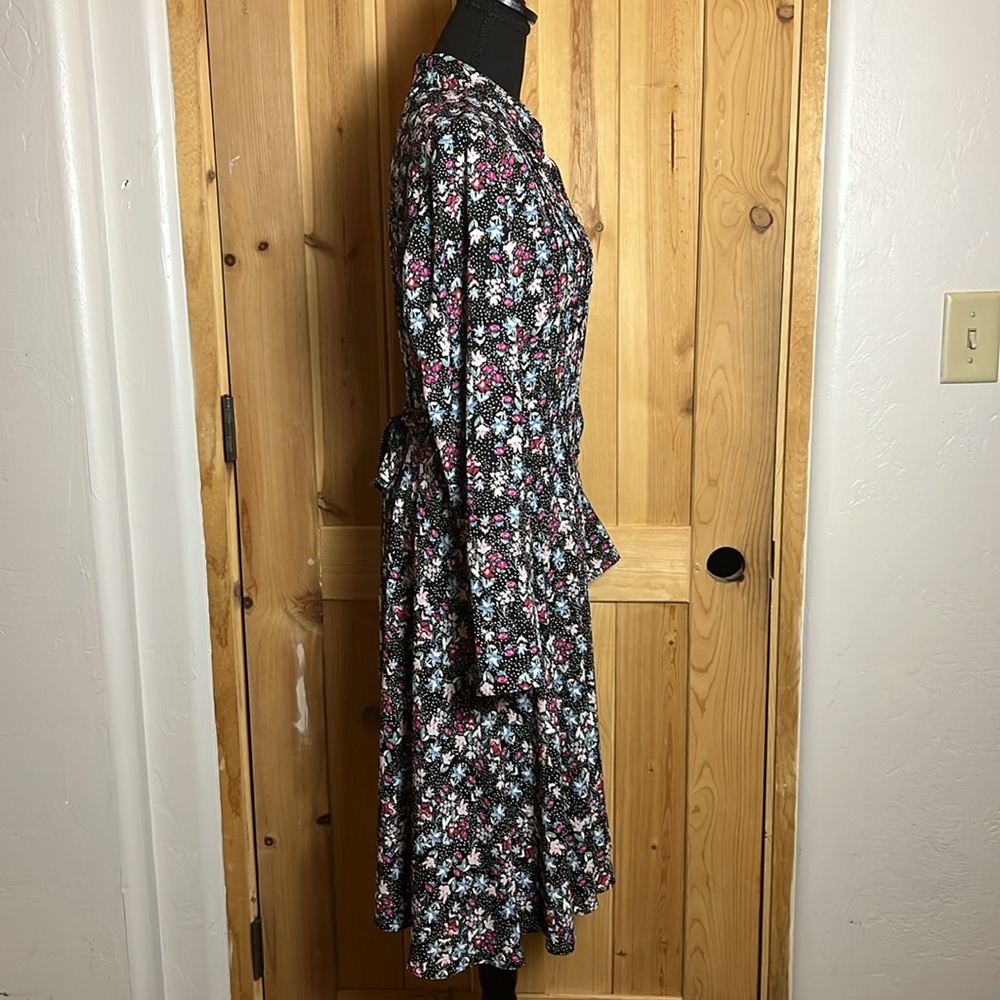 NANETTE NANETTE LAPORE  Floral Pleated Pintuck Shirt Dress - Picture 4 of 10